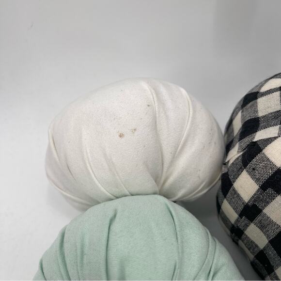 PUMPKIN Decor x 7 Home Buffalo Check Blue Table Mantel Fabric Gingham Fall - Picture 6 of 15